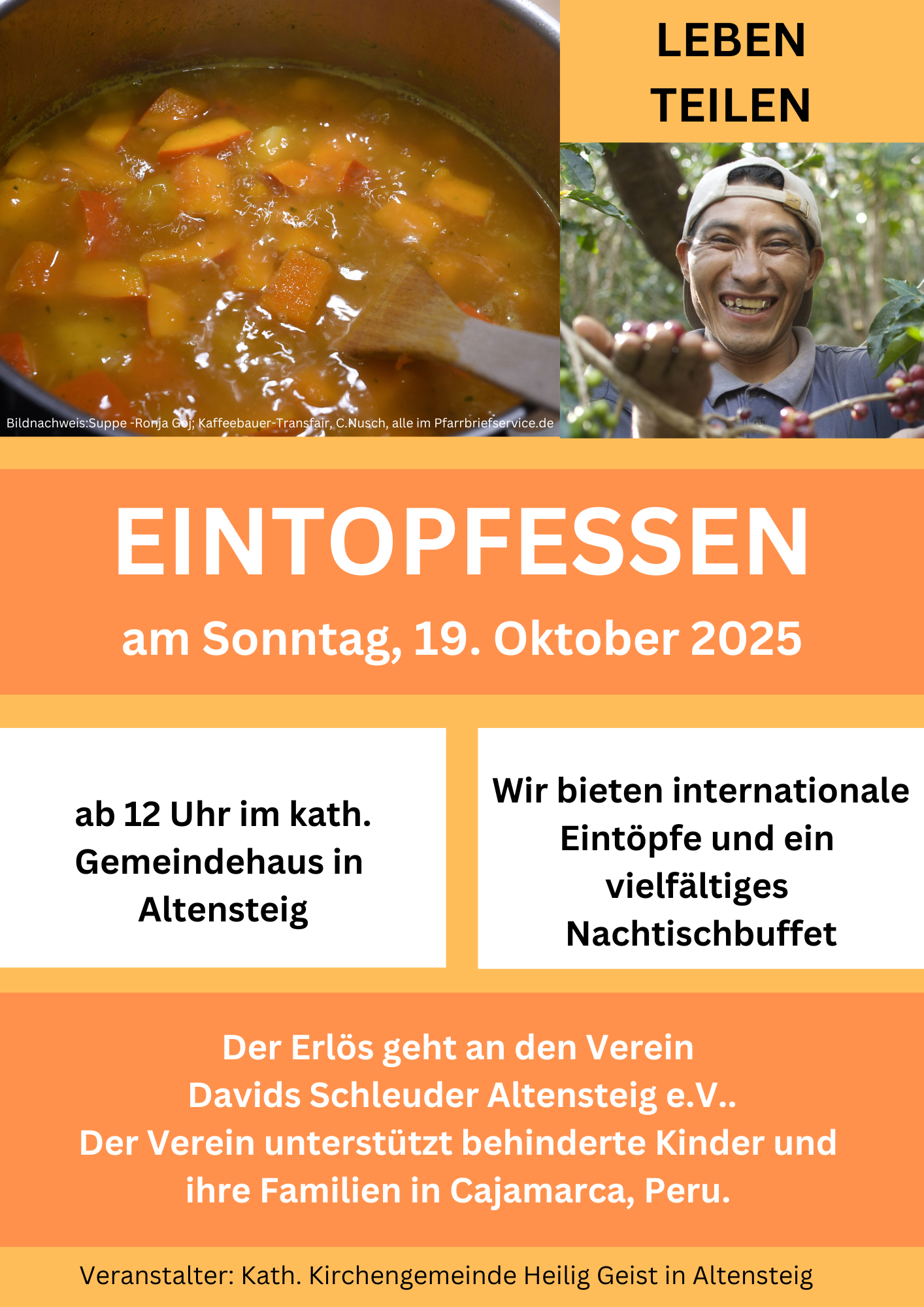 Eintopfessen am 19. Oktober 2025 in Altensteig