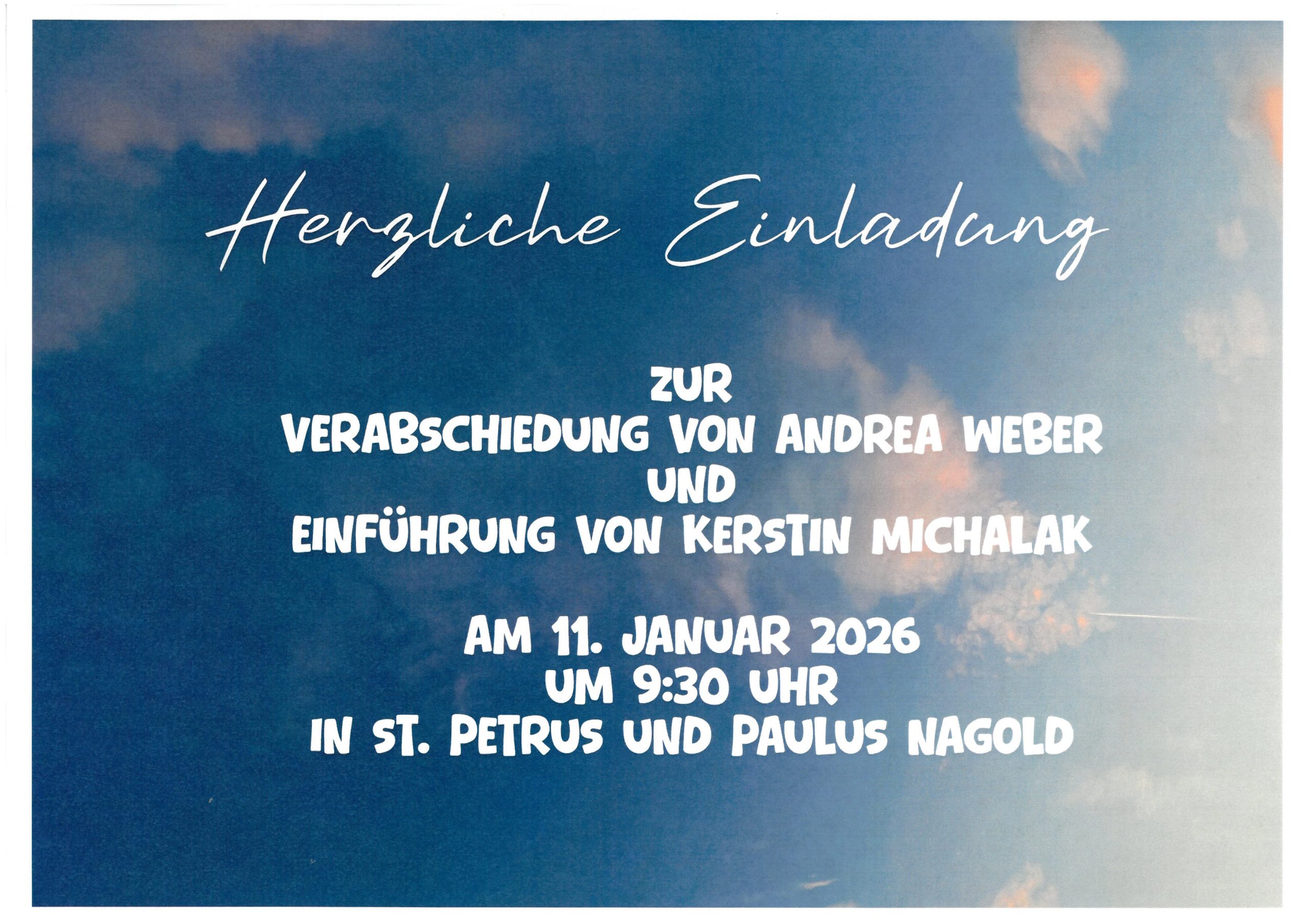 Verabschiedung von Andrea Weber und Einführung von Kerstin Michalak am 11.01.2026 in Nagold