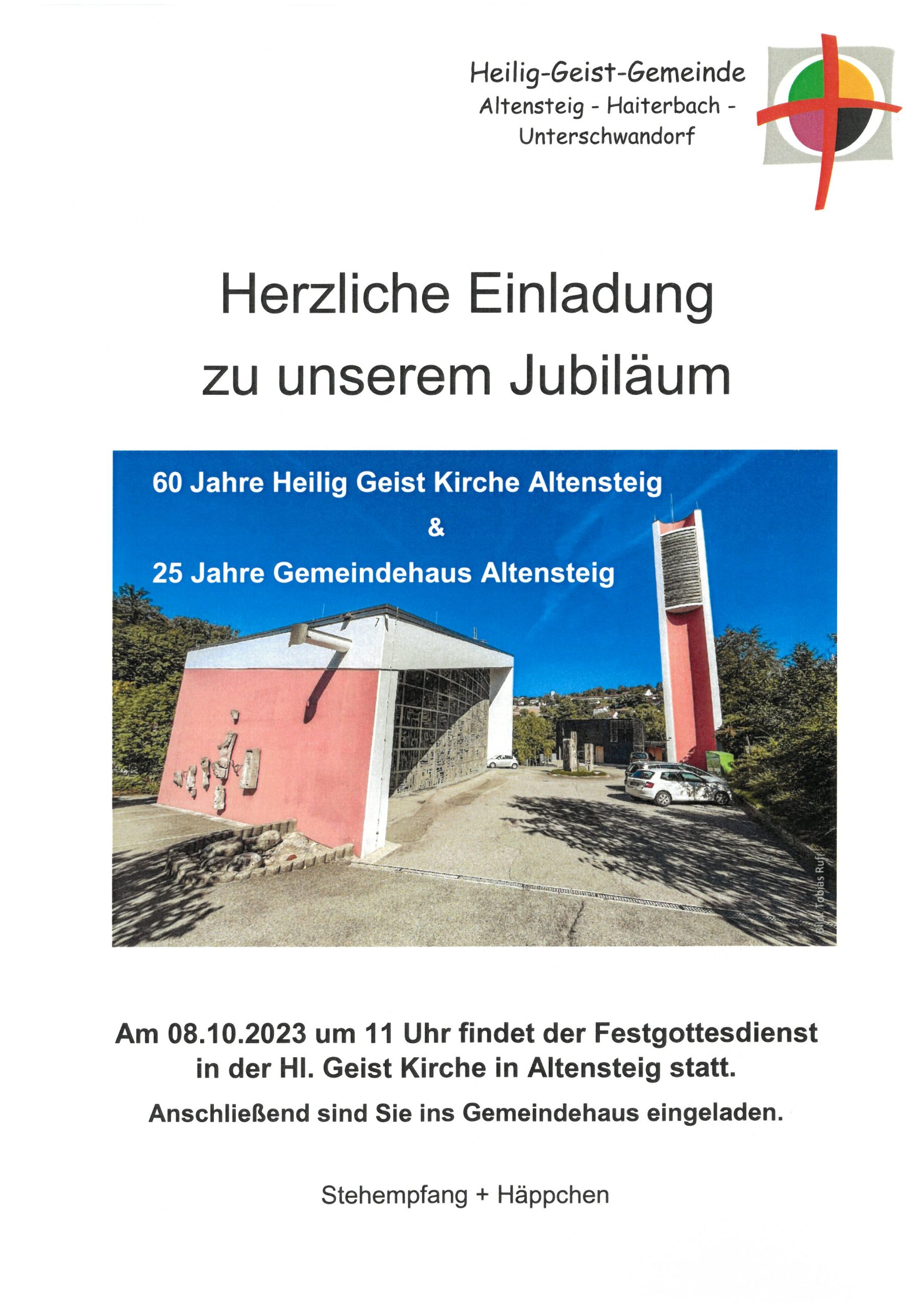 60 Jahre Heilig Geist Kirche & 25 Jahre Gemeindehaus Altensteig