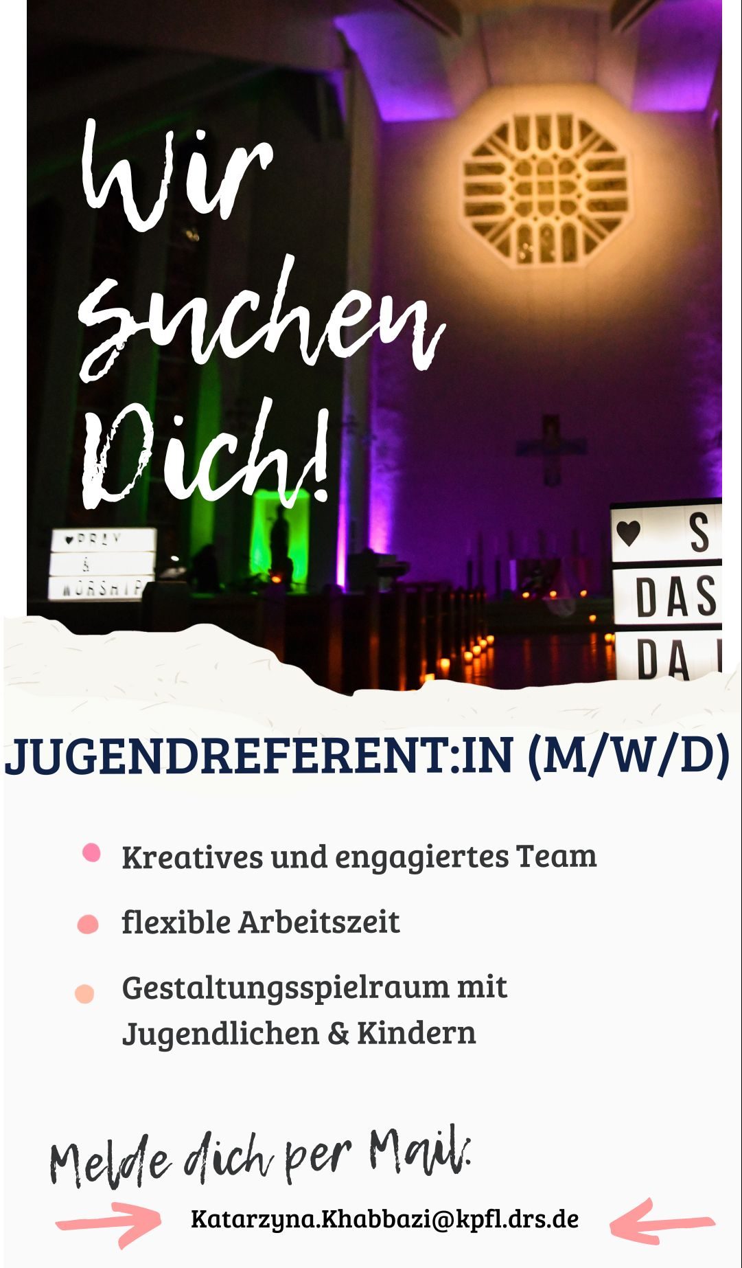 Wir suchen Dich! – Jugendreferent:in (m,w,d)
